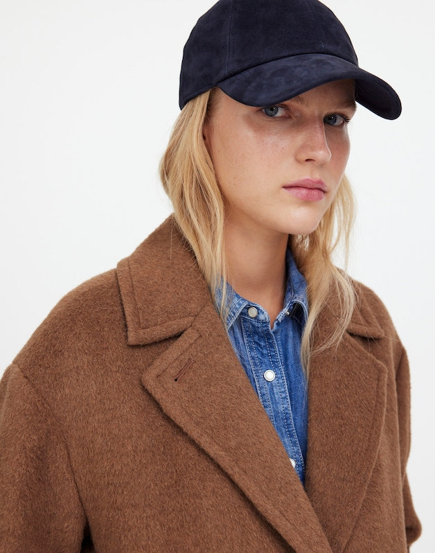 Suede Baseball Hat DEEP INDIGO