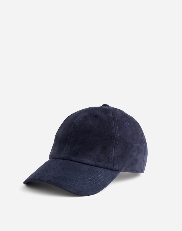 Suede Baseball Hat DEEP INDIGO