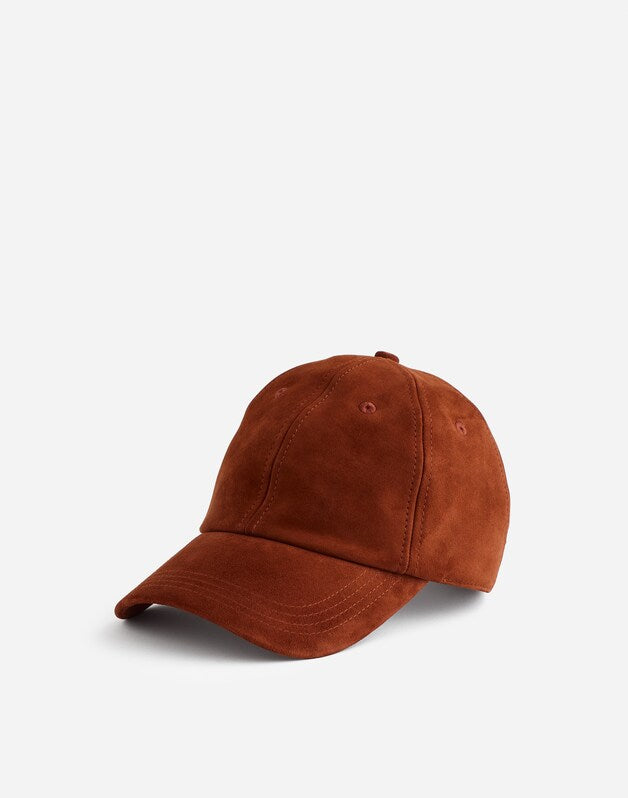 Suede Baseball Hat SOFT MAHOGANY
