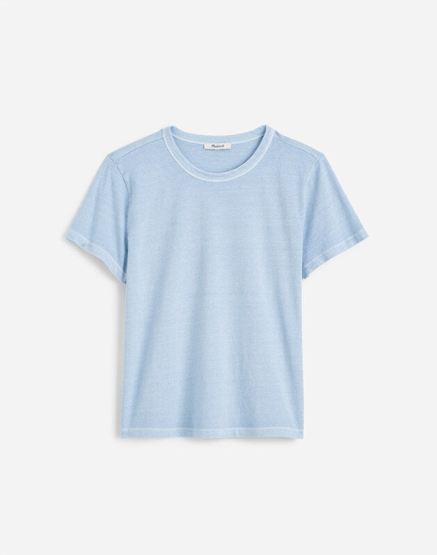The Perfect Crewneck Tee in Allday Jersey LIGHT POOL