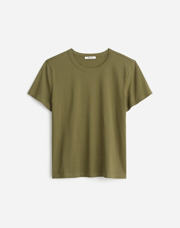 The Perfect Crewneck Tee in Allday Jersey FADED IVY