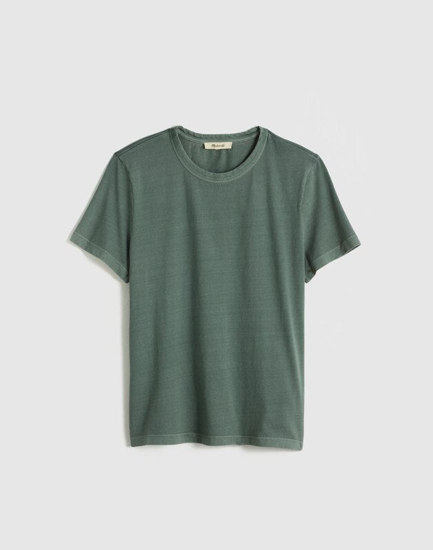 The Perfect Crewneck Tee in Allday Jersey COOL CYPRESS