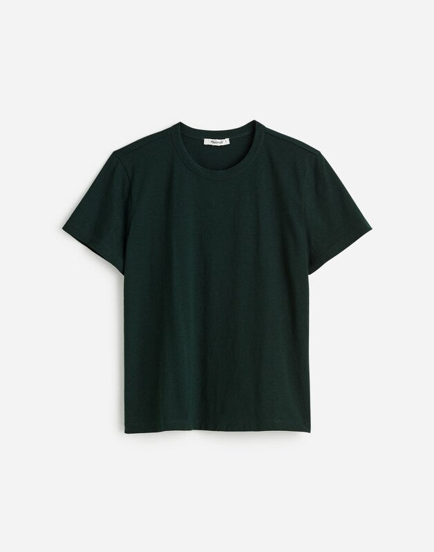The Perfect Crewneck Tee in Allday Jersey LUXURY FOREST