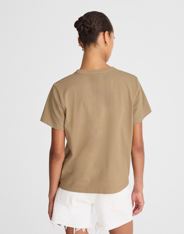 The Perfect Crewneck Tee in Allday Jersey SAGEBRUSH
