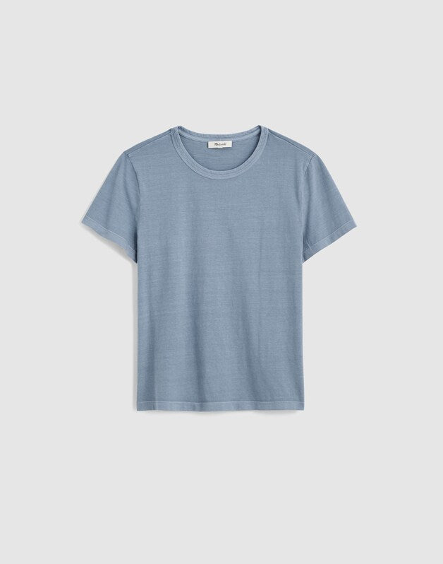 The Perfect Crewneck Tee in Allday Jersey OVERCAST
