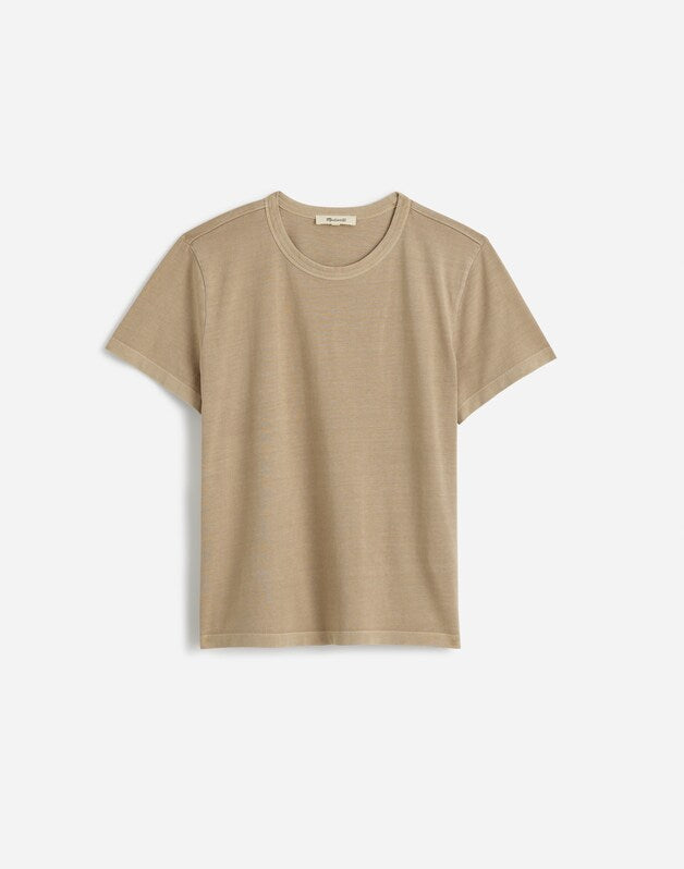 The Perfect Crewneck Tee in Allday Jersey HERITAGE KHAKI