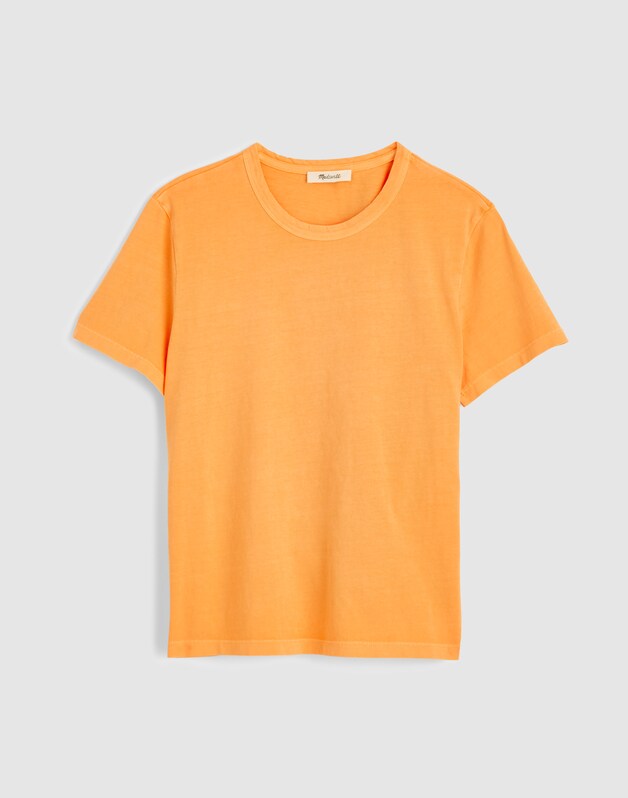 The Perfect Crewneck Tee in Allday Jersey MANGO