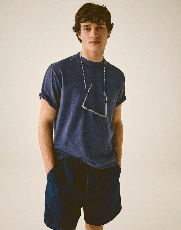 The Vintage Tee PETROL NAVY