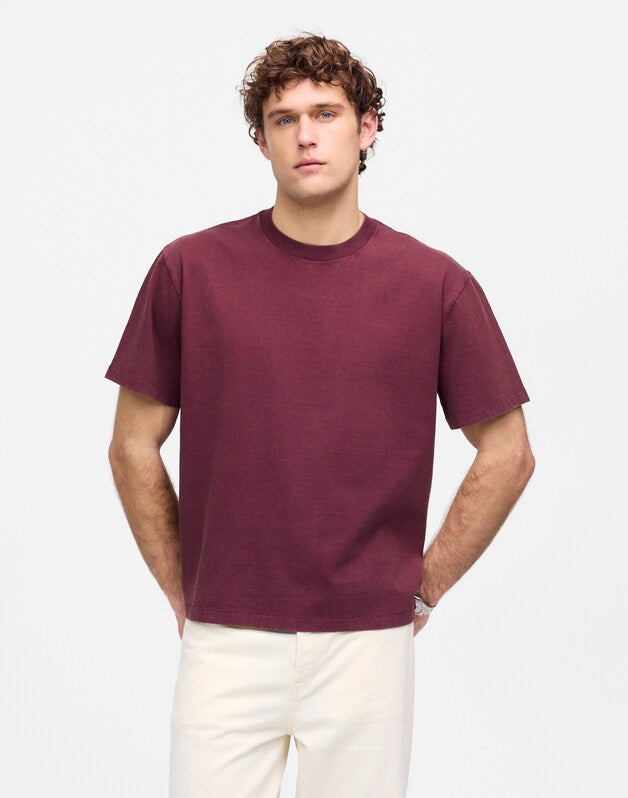 The Vintage Tee DEEP RAISIN