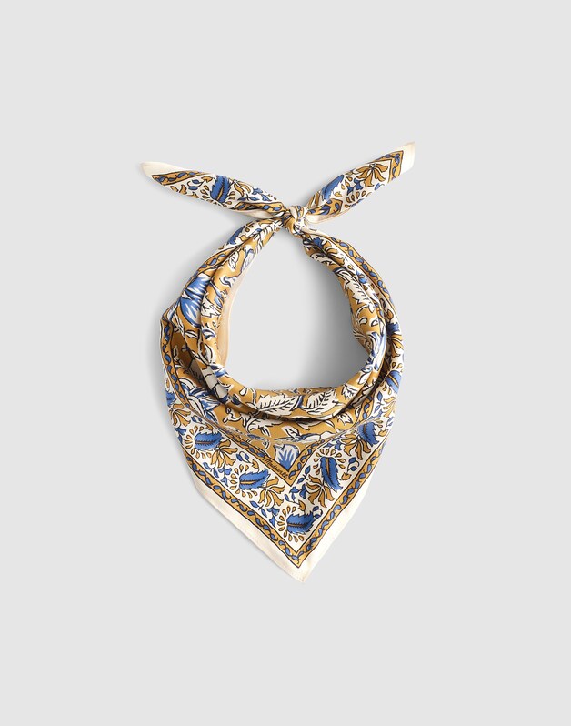Small Silk Bandana GOLDEN OAK