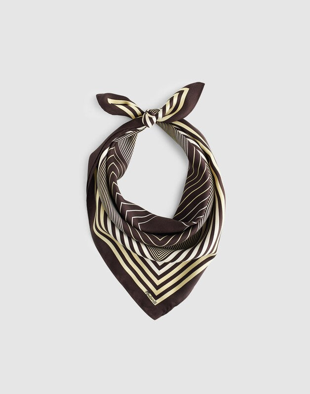 Small Silk Bandana MOLASSES