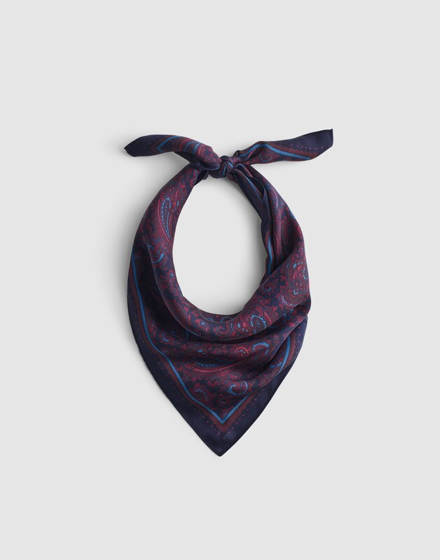 Small Silk Bandana MIDNIGHT NAVY