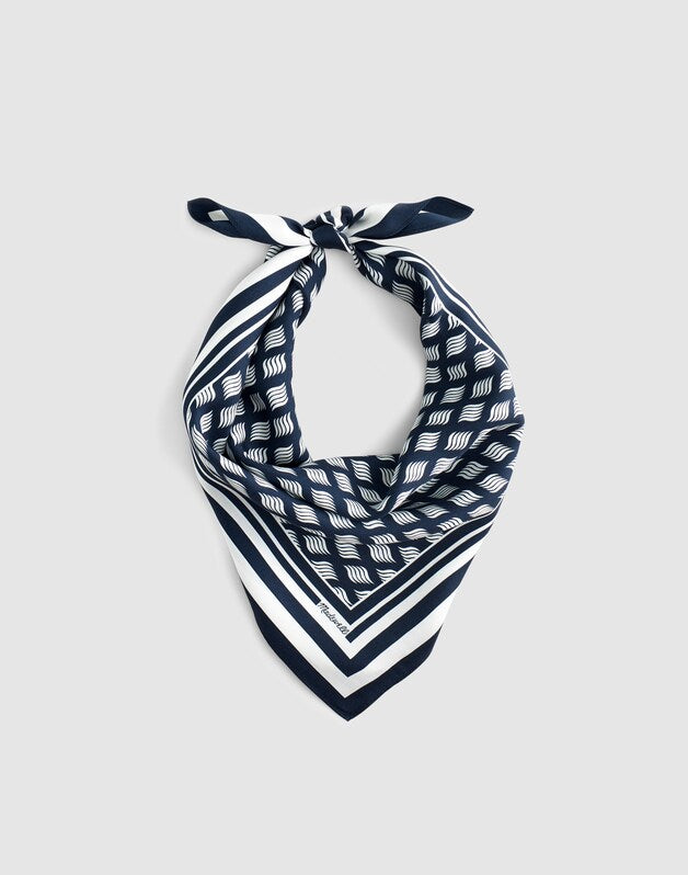 Small Silk Bandana CLASSIC NAVY