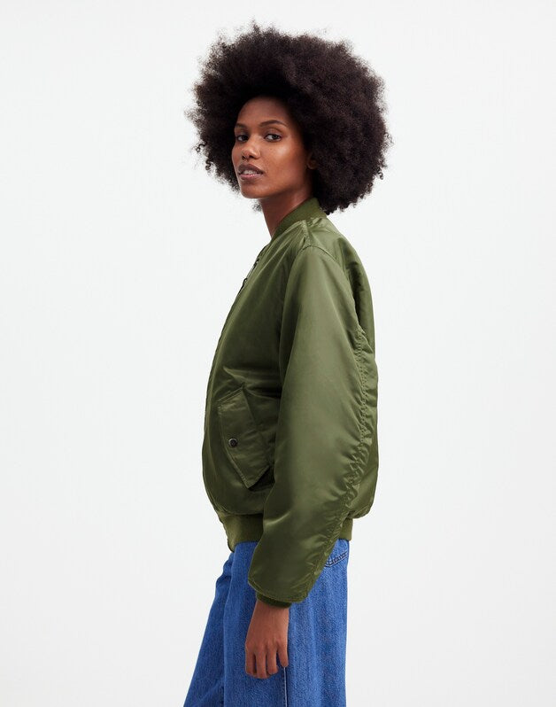 Madewell x Alpha Industries MA-1 Flight Jacket HERITAGE OLIVE