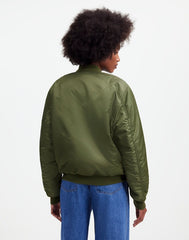 Madewell x Alpha Industries MA-1 Flight Jacket HERITAGE OLIVE