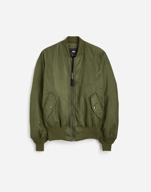 Madewell x Alpha Industries MA-1 Flight Jacket HERITAGE OLIVE