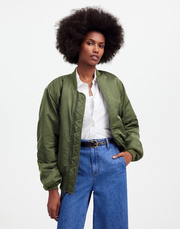 Madewell x Alpha Industries MA-1 Flight Jacket HERITAGE OLIVE