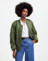 Madewell x Alpha Industries MA-1 Flight Jacket HERITAGE OLIVE