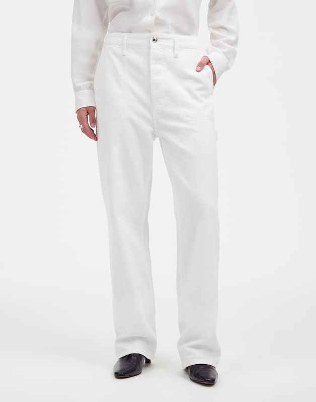 Alexa Chung for Madewell Workwear Jeans in True White TRUE WHITE