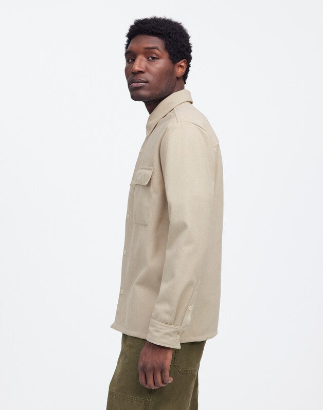 Heavyweight Shirt-Jacket HEATHER CREAM