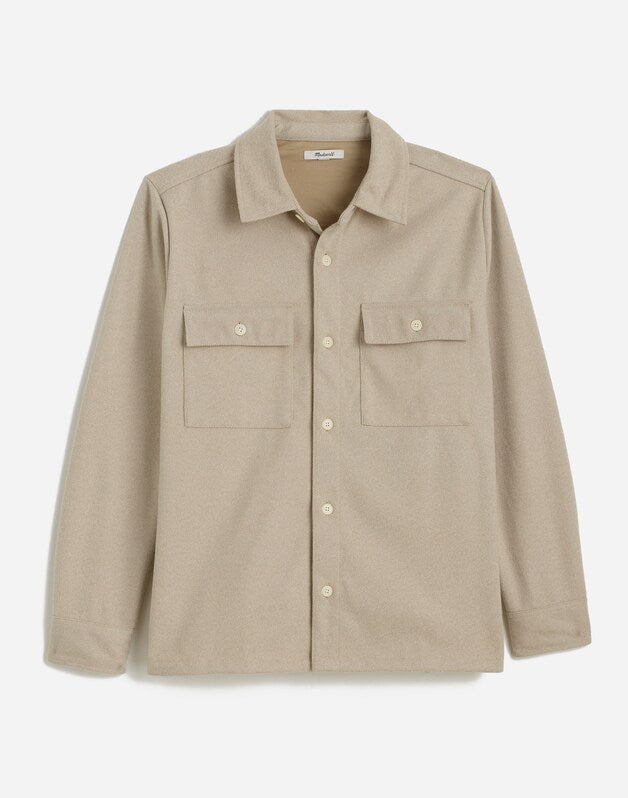 Heavyweight Shirt-Jacket HEATHER CREAM