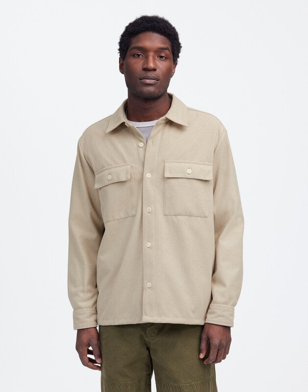 Heavyweight Shirt-Jacket HEATHER CREAM
