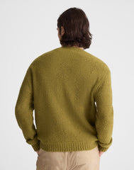 Boucl&eacute; Cardigan GREEN OCHRE