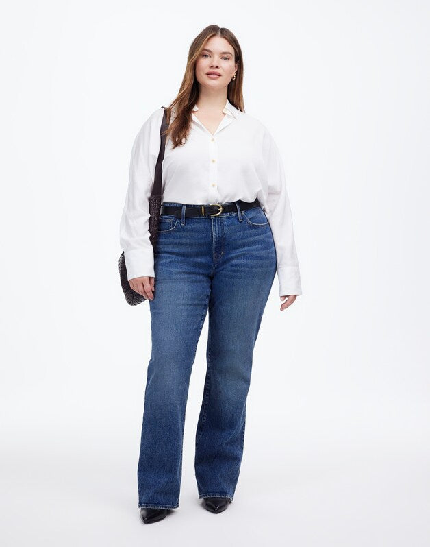 Plus Relaxed Bootcut Jeans in Concho Wash CONCHO WASH