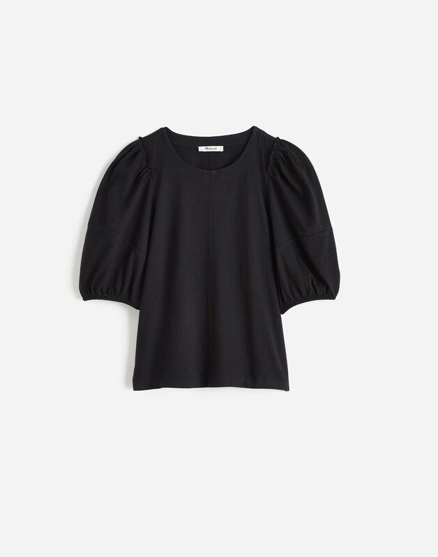 Puff-Sleeve Tee JET BLACK