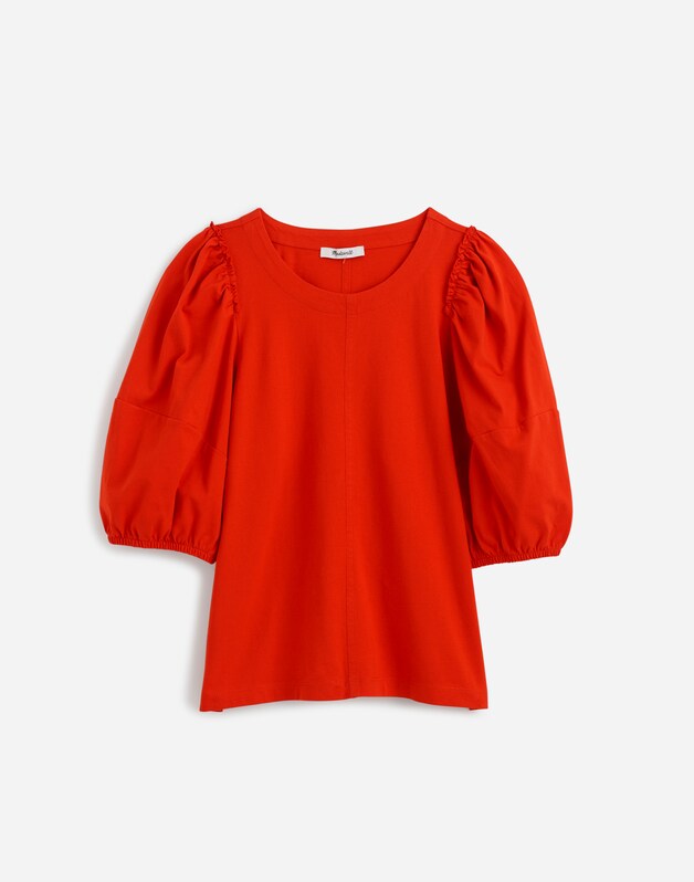 Puff-Sleeve Tee BRIGHT FLAME