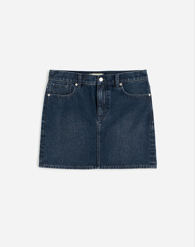 Denim Mini Skirt in Hodgeman Wash HODGEMAN WASH