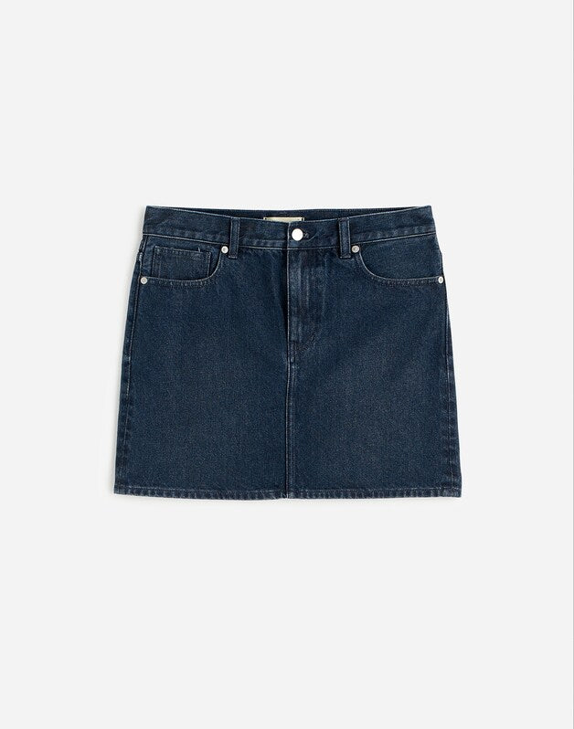 Denim Mini Skirt in Hodgeman Wash HODGEMAN WASH