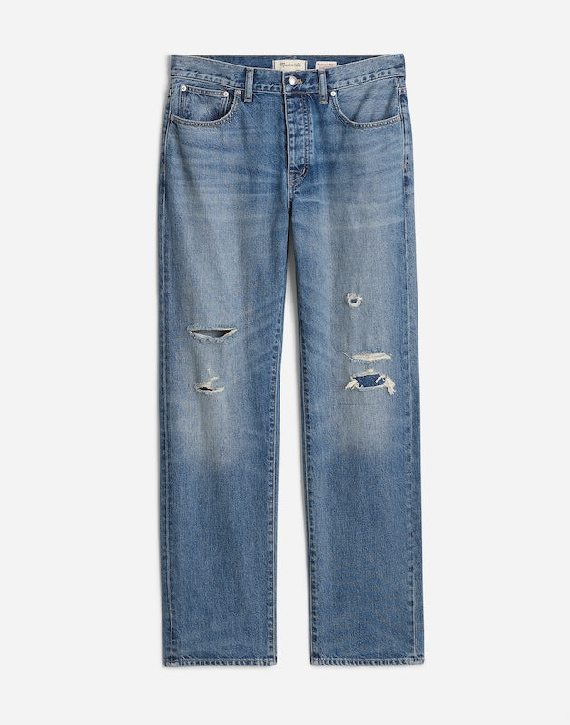 Madewell x Kaihara Denim Dean Easy Straight Jean in Greenburg Wash GREENBURGH WASH