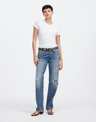 Madewell x Kaihara Denim Dean Easy Straight Jean in Greenburg Wash GREENBURGH WASH