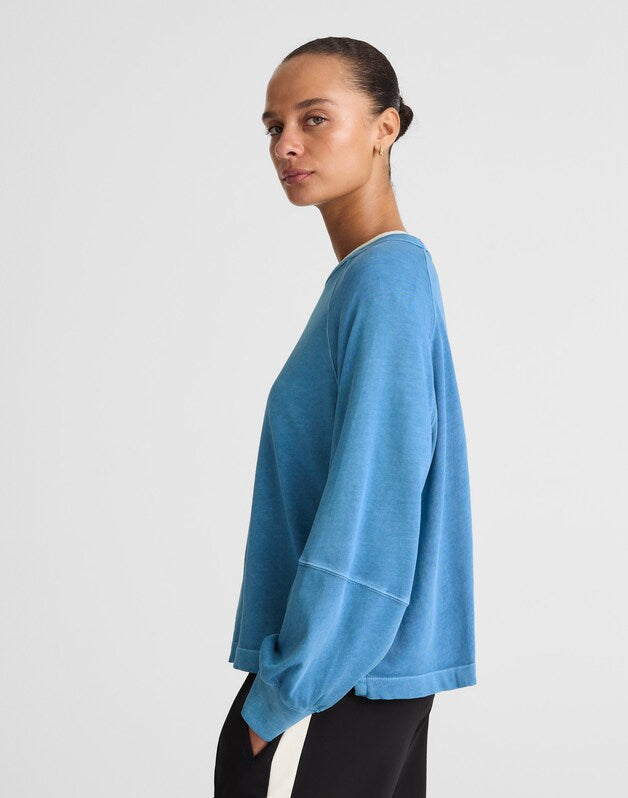 Relaxed Long-Sleeve Raglan Tee WARM RIVIERA