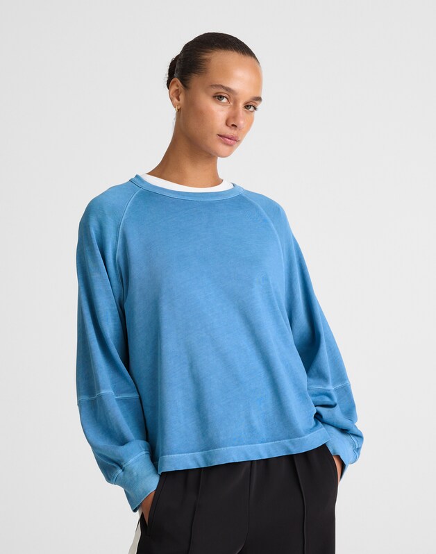 Relaxed Long-Sleeve Raglan Tee WARM RIVIERA