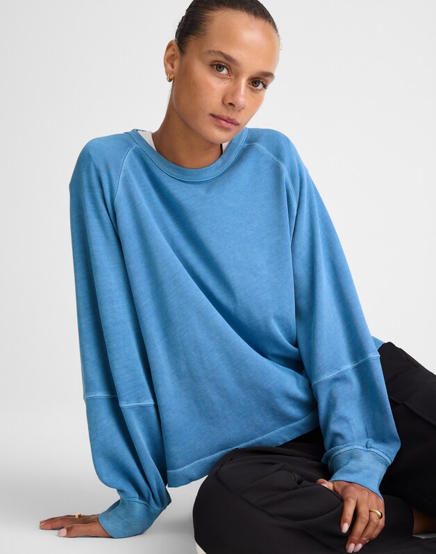 Relaxed Long-Sleeve Raglan Tee WARM RIVIERA