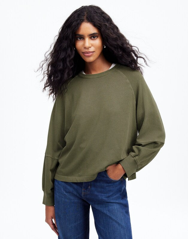 Relaxed Long-Sleeve Raglan Tee FADED IVY