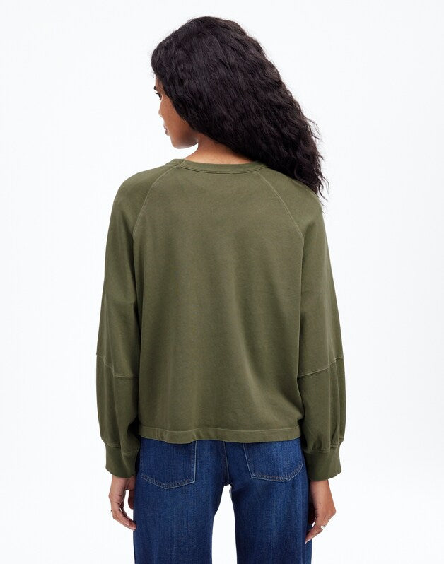 Relaxed Long-Sleeve Raglan Tee FADED IVY