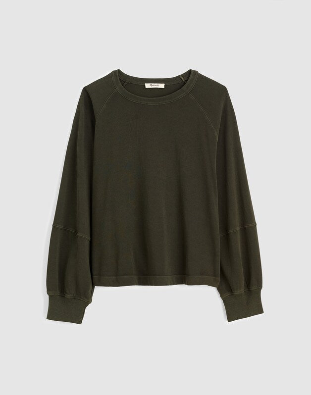 Relaxed Long-Sleeve Raglan Tee MIDNIGHT OLIVE