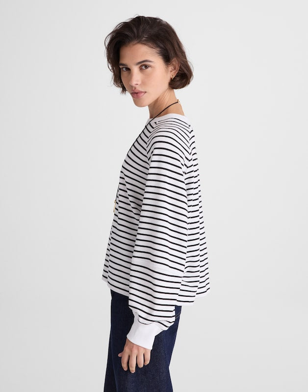 Relaxed Long-Sleeve Raglan Tee JET BLACK