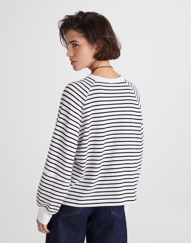 Relaxed Long-Sleeve Raglan Tee JET BLACK