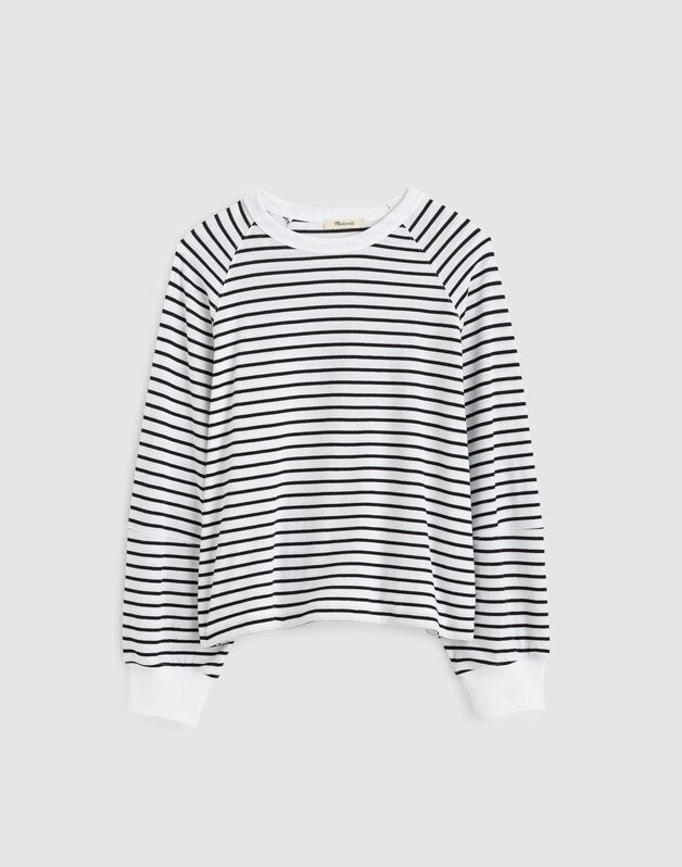 Relaxed Long-Sleeve Raglan Tee JET BLACK