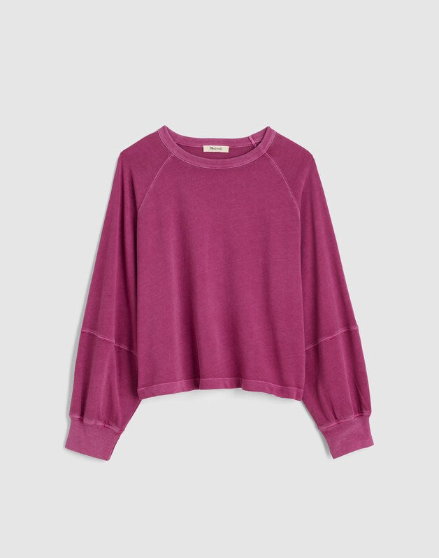 Relaxed Long-Sleeve Raglan Tee AUTUMN FUCHSIA
