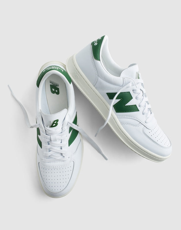 New Balance&reg; T500 Sneakers WHITE DARK ALPINE GREEN