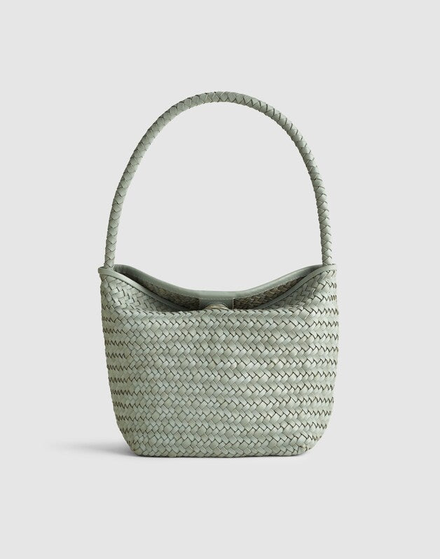 The Signature Woven Shoulder Bag CLOUDY SKY