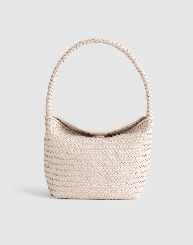 The Signature Woven Shoulder Bag VINTAGE MUSLIN