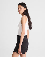 The Perfect Vintage Mid-Length Jean Short CATALANI WASH