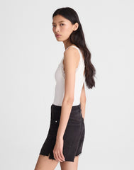 The Perfect Vintage Mid-Length Jean Short CATALANI WASH