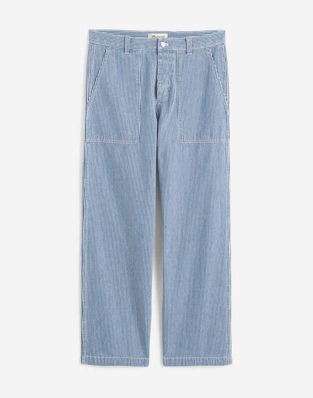 Baggy Surplus Pants in Indigo Engineer Stripe ROCKAWAY STRIPE
